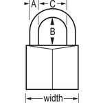 Master Lock 140DLH Solid Brass Keyed Different Padlock with 1-9/16-Inch Wide Body, 2-Inch Shackle