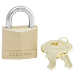 Master Lock 130D Solid Brass Padlock, 1-3/16-Inch