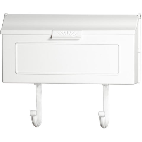 Wall Mount Mailbox - Cast Aluminum - Outdoor – Mail Letter Box - Rustproof - White