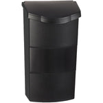 Vertical Wall Mount Mailbox - Locking - Weatherproof - Mail Box Letter - PRO-DF - Made in Canada (Black)