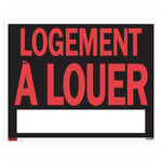 19" x 24" Logement A Louer Sign