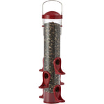 Stokes Select Seed Tube Feeder with 6 Feeding Ports, Dark Red, 1.6 lb Capacity