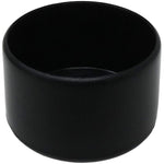 1" Black Plastic Furniture Leg Tips - 4 Pack