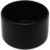 1" Black Plastic Furniture Leg Tips - 4 Pack