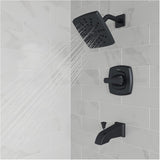 Penn Single Handle Tub & Shower Faucet - Matte Black