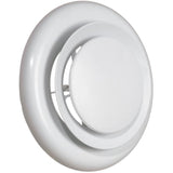 VT0111 Round Air Diffuser, Plastic, 5 or 6 in W, White