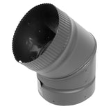 Selkirk Inc Elbow Stovepipe 45Deg 6In Blk DSP7E4-1