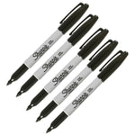 Sharpie FINE POINT Marker Permanent, Permanent Marker Fine, 5-Carded, Black Ink (30665PP)