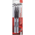 Retractable Permanent Markers - Black, 2 Pack