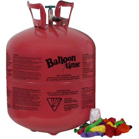 Helium Cylinder, with 50 9" Balloons