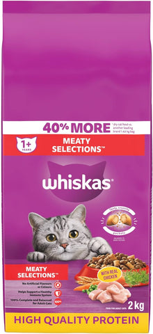 Meaty Selections Dry Cat Food - 2 kg