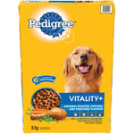 PEDIGREE VITALITY+ Dry Dog Food, Roasted Chicken and Vegetable Flavour, 8kg Bag