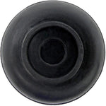 1" Black Rubber Furniture Leg Tips - 4 Pack