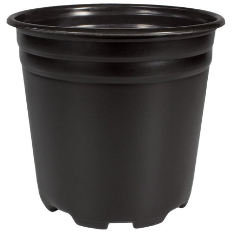 1Gal, 2.87Qt Capacity Black Nursery Planter