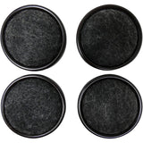 1-1/4" Round Carpet Caster Cups - 4 Pack