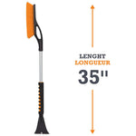 Snow Brush with Scraper and Comfort Grip - 35"