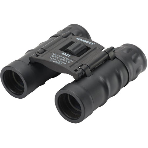 TASCO 165821 Essentials Prism Roof MC Box Binoculars, 8 x 21mm, Black