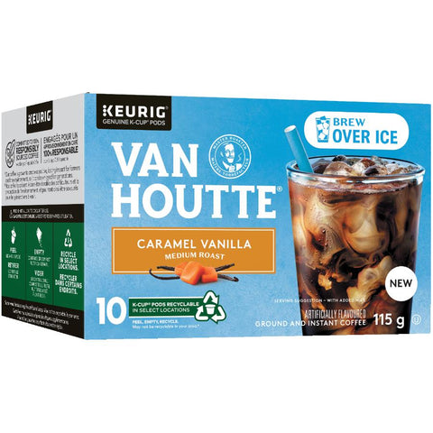 Van Houtte Caramel Vanilla Brew Over Ice K-Cup Pods - 10 Pack