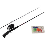 Spinning Rod and Reel Fishing Kit, with Tackle