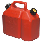 Scepter 6 Liter Gas Can and 2.5 Liter Oil Can Combo, Red