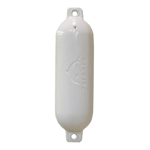 Dock Edge Twin Eye Dolphin Smooth Boat Fender (5.5 X 20-Inch, White)