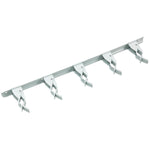 17" White Spring Clip Bar
