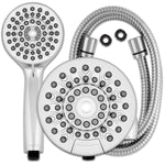 One Touch 7 Setting Dual Wall Mount & Handheld Showerhead - with PowerPulse Massage, Chrome