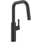 Siete Single Handle Pull-Down Kitchen Faucet - Matte Black