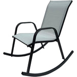 Stackable Steel Rocking Chair - Taupe