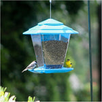 Square Bird Feeder - Blue, 6.6 lb Capacity