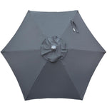 INSTYLE OUTDOOR 7' Crank Market Umbrella - Black