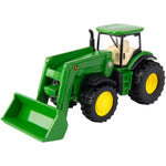 John Deere 3-Inch Iron Toy Vehicles (8400R Tractor with Loader - Muddy Paint)