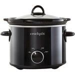 Manual Slow Cooker - Black, 2 Qt