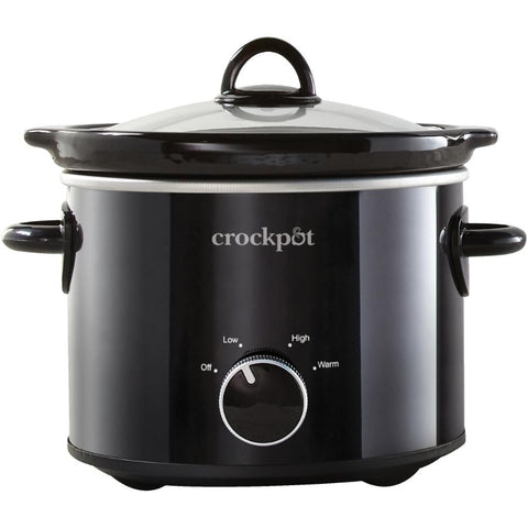 Manual Slow Cooker - Black, 2 Qt