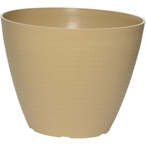 11.8" Isaac Round Tapered Planter - Yellow