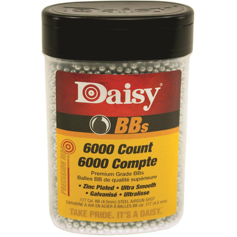 Gamo 98006Daisy 980060-444 6000 ct BB Bottle (Silver, 4.5 mm), Black
