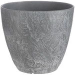12" Bravo Polypropylene Planter - Dark Grey Slate