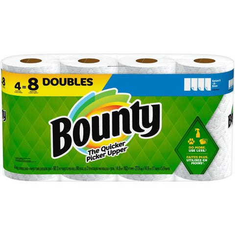 Select-A-Size Regular Paper Towels - White, 2 Ply, 90 Sheets, 4 Double Rolls