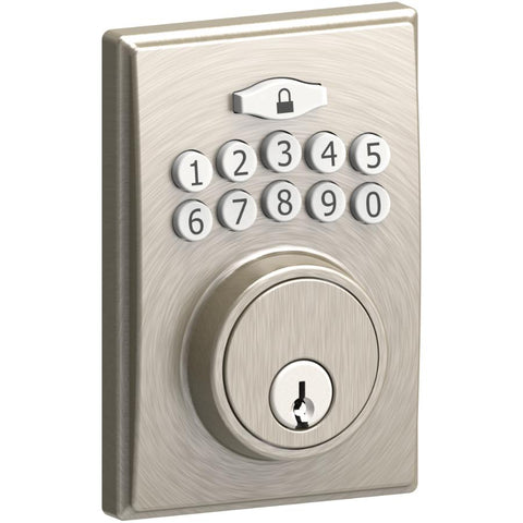 Sutton Electronic Deadbolt - Satin Nickel Finish, with Keypad