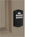 SmartCode Electronic Keypad Deadbolt - Matte Black