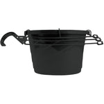 10" Euro Hanging Basket Planter - Black