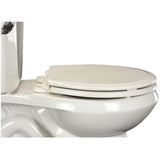 White Plastic Slow Close Round Toilet Seat