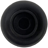 1-1/8" Black Rubber Furniture Leg Tips - 4 Pack