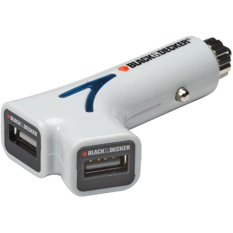 2 Amp White USB Adapter, with 2 Ports