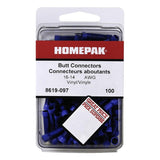 100 Pack 16-14 Butt Terminals