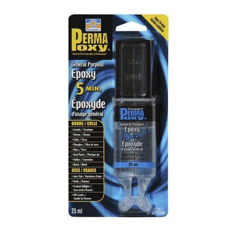 Permatex 84111 5 Minute Epoxy QM50A, 25ml,Blue