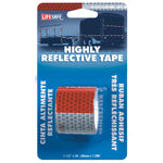 Incom RE800 1.5-Inch by 4-Foot Highly Reflective Tape (Red and Silver)