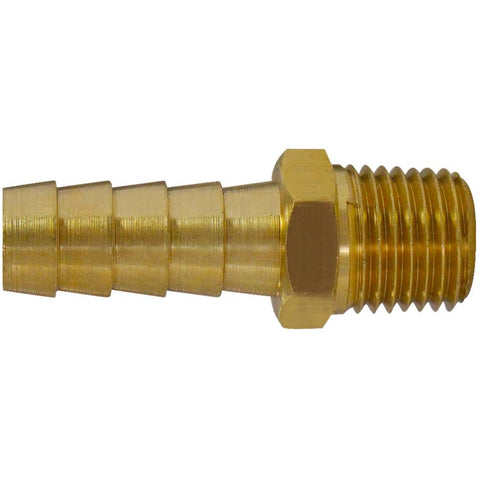 1/2" Insert x 1/4" Male Pipe Thread Brass Hose Connector