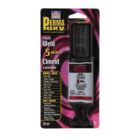 Permatex 84125 Plastic Welder 5 Minute Adhesive, 25ml,Yellow