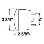 Peterson Manufacturing V428S 3-3/4" Round Tail Light